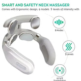Heated Neck & Spine Massager – 4D Head Relief with Vibration, Heat & Breathing Light