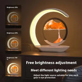 Glowsand™ 3-In-1 Hourglass Lamp: Wireless Charger, Sand Art & Mood Light in One Elegant Design