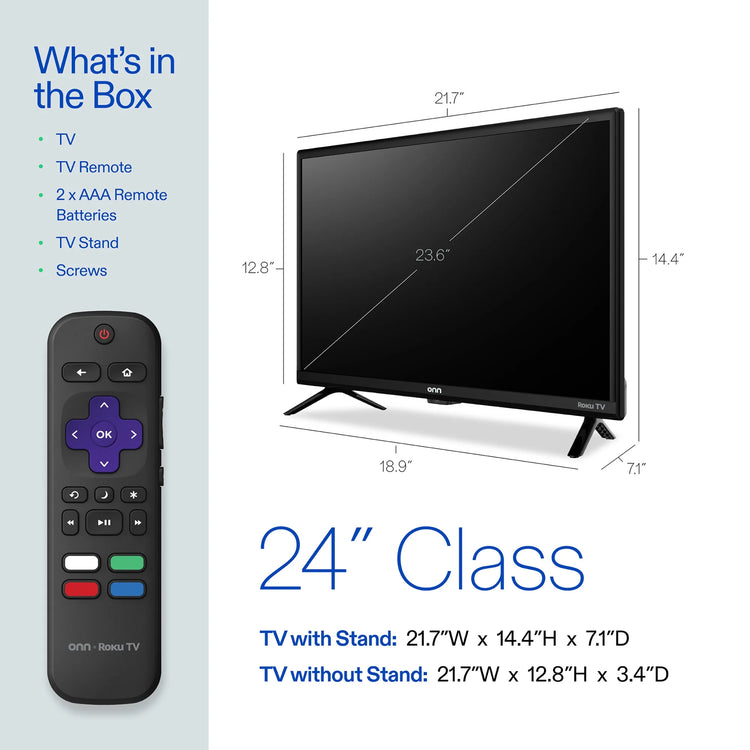 24” Class HD (720P) LED Roku Smart Television (100012590)