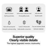 LED Display Noise-Canceling Bluetooth Earbuds