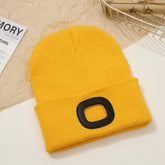 Glowgear™ LED Beanie Hat: USB Rechargeable Winter Headlamp Cap for Warmth & Hands-Free Light