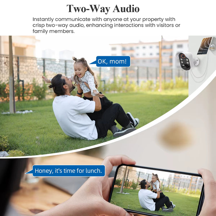 Sunguard 360: Solar-Powered Wifi PTZ Security Camera with 1080P HD Surveillance