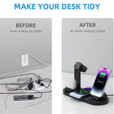 Chargehub™ Pro 4-In-1 Wireless Dock – One Stand. Total Power. Zero Clutter