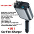 Voltrush™ 4-In-1 Retractable Car Charger – Fast Power, Zero Clutter