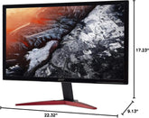 KG241Q Pbiip 23.6" Full HD (1920 X 1080) TN 144Hz 1Ms Monitor with AMD Freesync Technology (Display Port & 2 X HDMI)