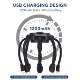 Neurorelax™ Octopus Head Massager: 20-Contact Electric Scalp Massager with Red Light Therapy