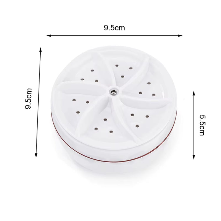 Turboclean™ Mini Washer: Usb-Powered Ultrasonic Laundry Solution for Home & Travel