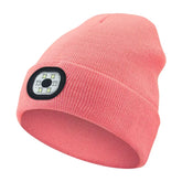 Glowgear™ LED Beanie Hat: USB Rechargeable Winter Headlamp Cap for Warmth & Hands-Free Light