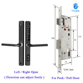 Waterproof Smart Lock – Fingerprint, Password & Card Access for Sliding Doors