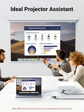 Mini Displayport to HDMI VGA Adapter, 4K Thunderbolt 2 Adapter 2 in 1 Mini DP Converter Compatible with Macbook Pro Air Imac Surface Pro1 2 3 4 6 Surface Laptop 2 Thinkpad X1, White